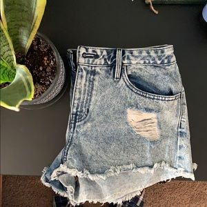 Denim shorts